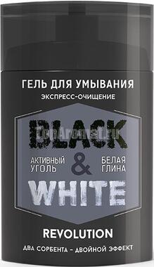 BLACK & WHITE REVOLUTION ГЕЛЬ ДЛЯ УМЫВАНИЯ «ЭКСПРЕСС-ОЧИЩЕНИЕ», 150 мл.